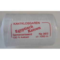 Coton égyptien 36/2 Blanc optique 1000m