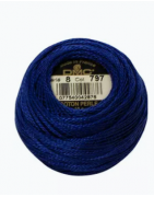 Coton perlé n°8 ref 797 Bleu de France