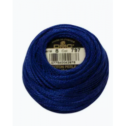 Coton perlé n°8 ref 797 Bleu de France