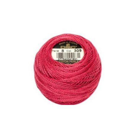 Coton perlé n°8 ref 309 Rose framboise