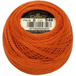 Coton perlé n°8 ref 946 Orange