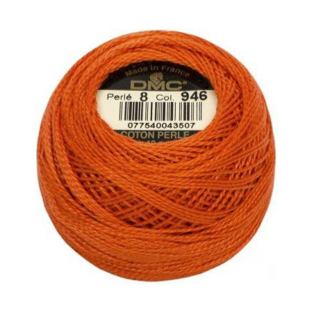 Coton perlé n°8 ref 946 Orange