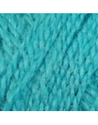 Soie Tussah bleu turquoise 2596