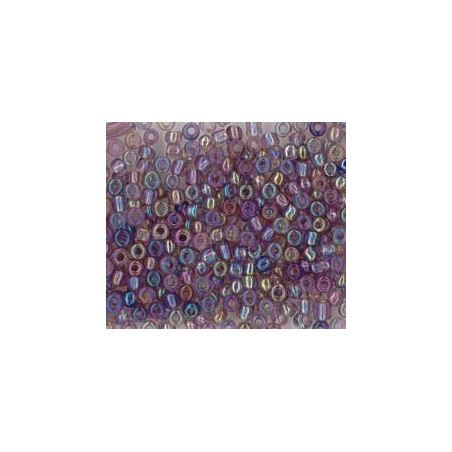 Perles de rocaille 2mm violet irisé (5g)