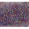 Perles de rocaille 2mm violet irisé (5g)