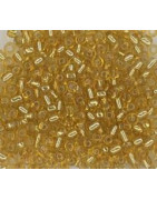 Perles de rocaille 2mm doré topaz (5g)