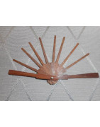 Eventail 3x9 cm mélange exotique