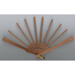 Eventail 5.2 x 16.2 cm poirier ajouré