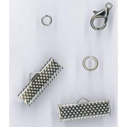 Attaches bracelet valisette 2cm doré ou argenté