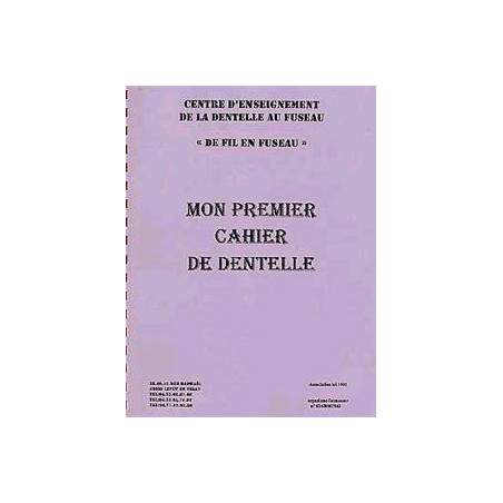 Mon 1er cahier de dentelle