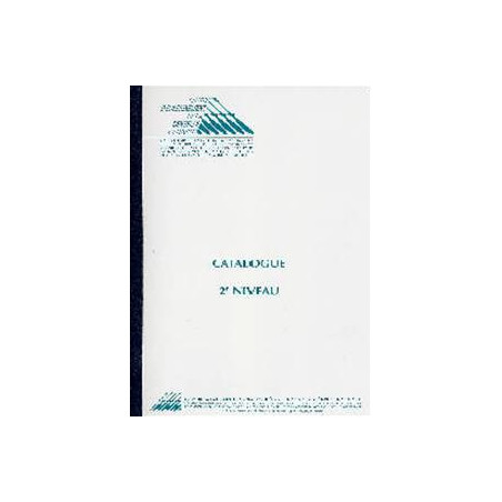 Catalogue 2ème niveau