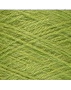 Soie Tussah vert citron 2573