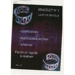 Modèle de Bracelet n°1  Lacet en Dentelle 