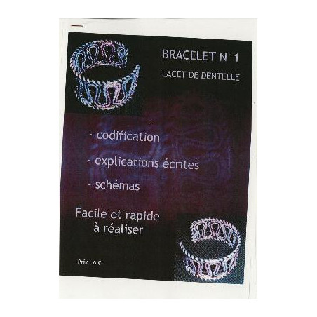 Modèle de Bracelet n°1  Lacet en Dentelle 
