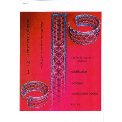 Modèle de Bracelet n°3  Dentelle Cluny 