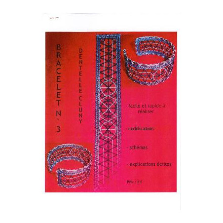 Modèle de Bracelet n°3  Dentelle Cluny 