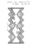 Planche Dentelle pour Bougeoir long Contemporaine