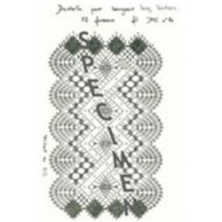 Planche Dentelle pour Bougeoir long Torchon