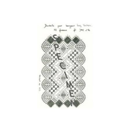 Planche Dentelle pour Bougeoir long Torchon