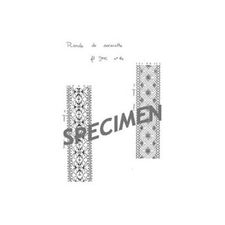 Planche Dentelle pour Rond de Serviette ou règle (modèle à préciser)