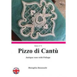 Antique rose with Foliage- Pizzo di Cantù Issue n°5