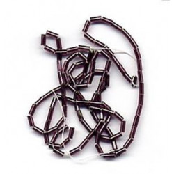 Perles tubes lunéville  rose 