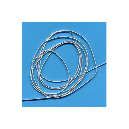 Cannetille argent mi fin verni unie brillante n°4 (0.90 mm)