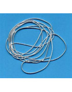 Cannetille argent mi-fin verni frisée brillante n°4 (0.90 mm)