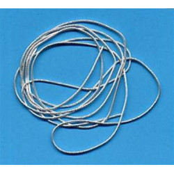 Cannetille argent mi-fin verni frisée brillante n°4 (0.90 mm)