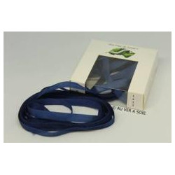 Rubans de soie - 4 mm - 3m - 1423 Marine