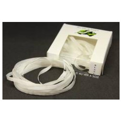Rubans de soie - 4 mm - 3m - Blanc
