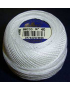 Coton cordonnet DMC n°40 blanc 5200