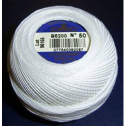 Coton cordonnet DMC n°50 blanc 5200