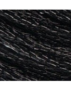 Fil à broder Mouliné Effet Lumière E310 Ebène