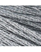 Fil à broder Mouliné Effet Lumière E415  Étain