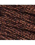Fil à broder Mouliné Effet Lumière E898 Marron