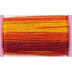 Cocon Calais n°6943 Automne Orange bordeaux dégradé (coton égyptien)